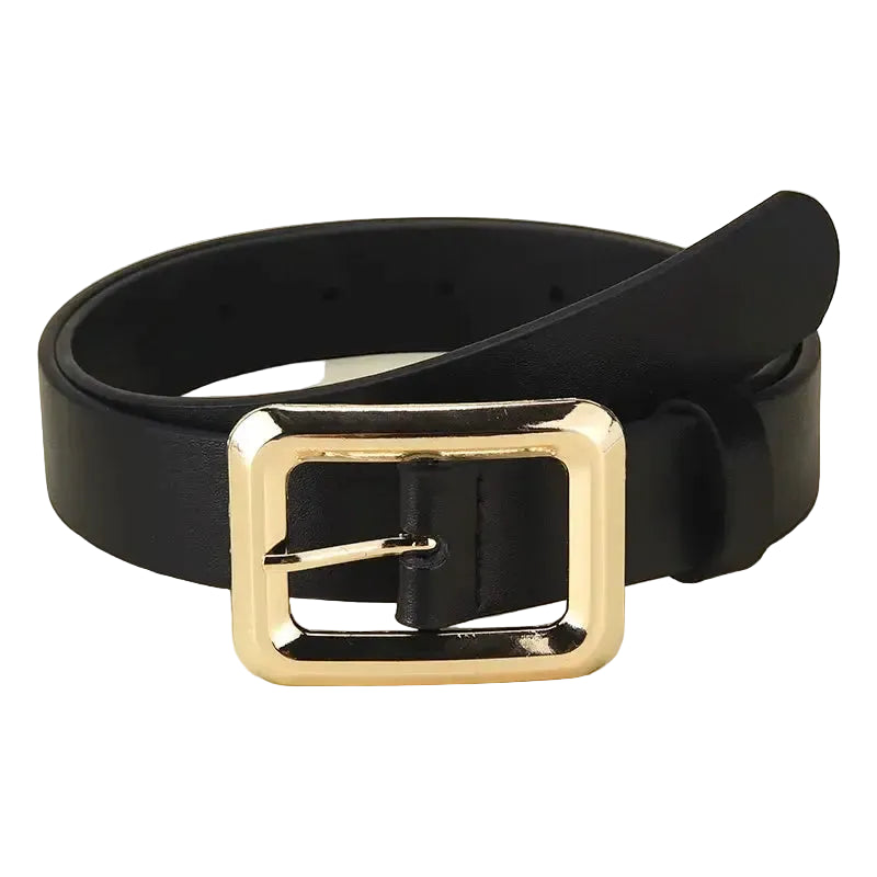 Ceinture en cuir pour femme – Boucle ardillon carrée