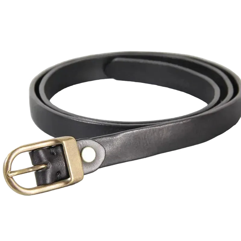 Ceinture en cuir pour femme – Bouton en cuivre pur, idéale pour jeans