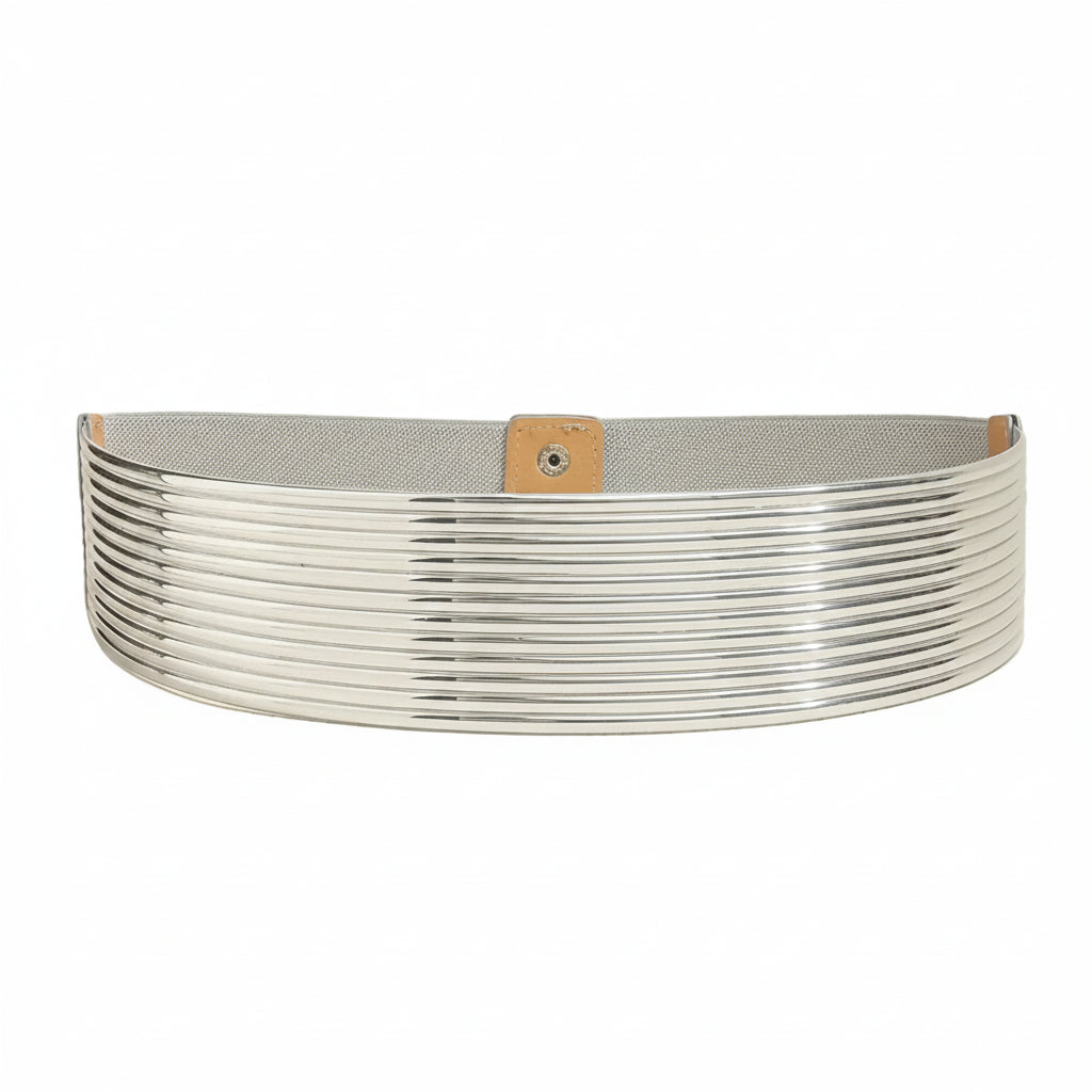 Ceinture en métal brillant pour femme