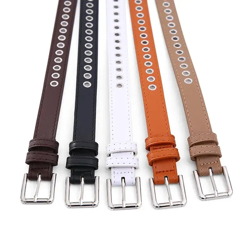 Ceinture en métal creuse pour femme — design élégant et non perforé