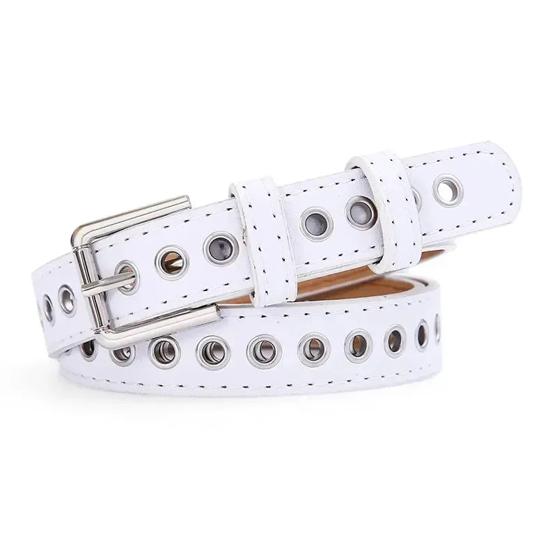 Ceinture en métal creuse pour femme — design élégant et non perforé