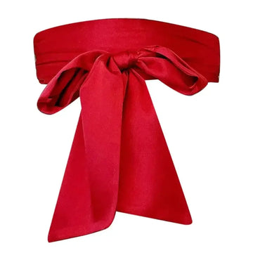 Ceinture en satin pour Femme avec Nœud Papillon