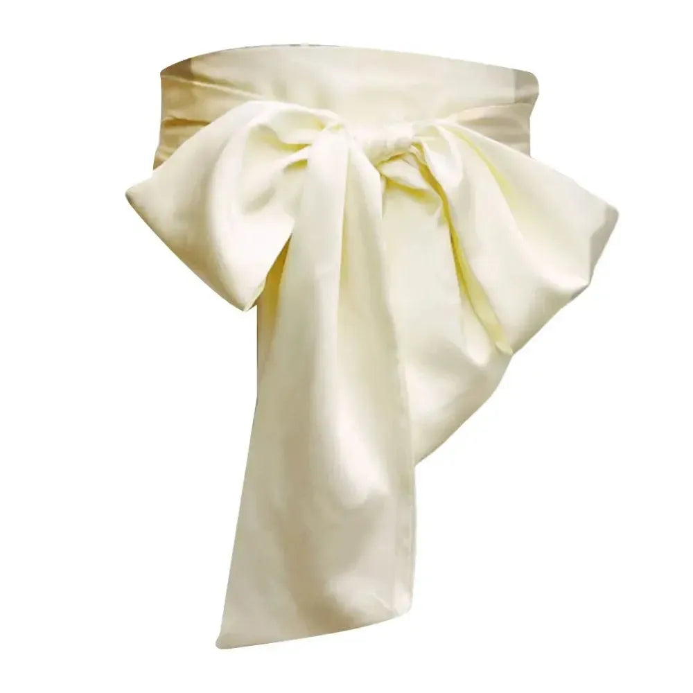 Ceinture en satin pour Femme avec Nœud Papillon