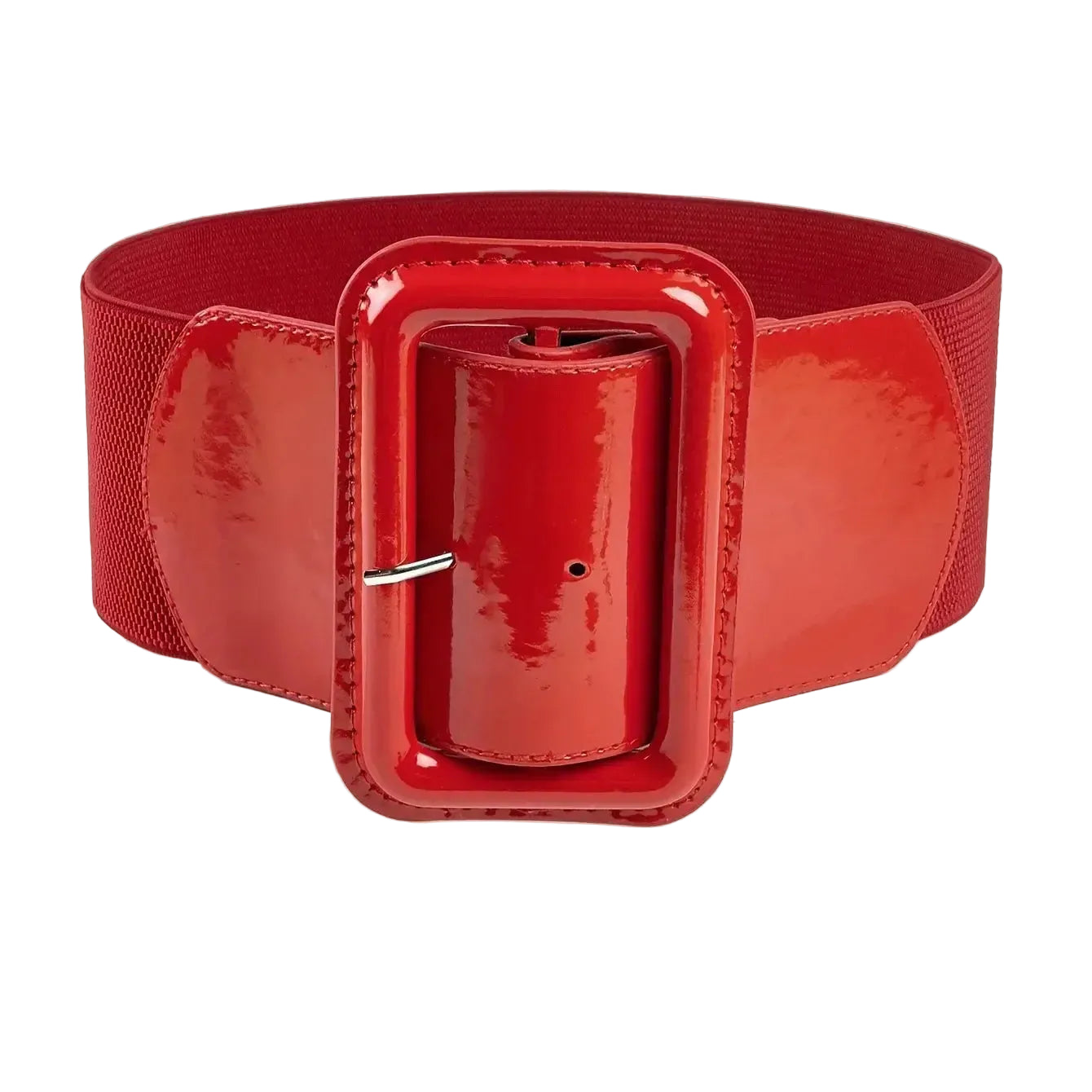 Ceinture extra large à boucle ardillon rectangulaire pour femme