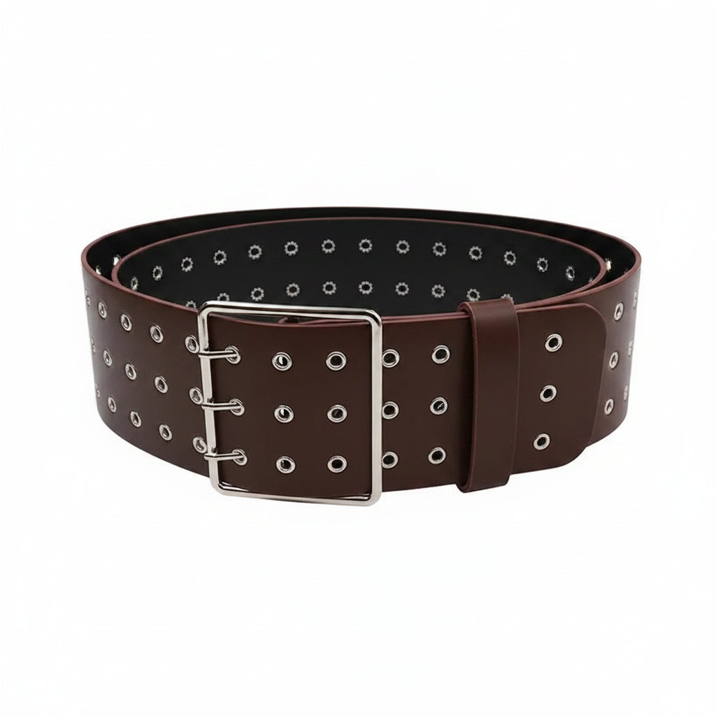 Ceinture extra large en cuir pour femme