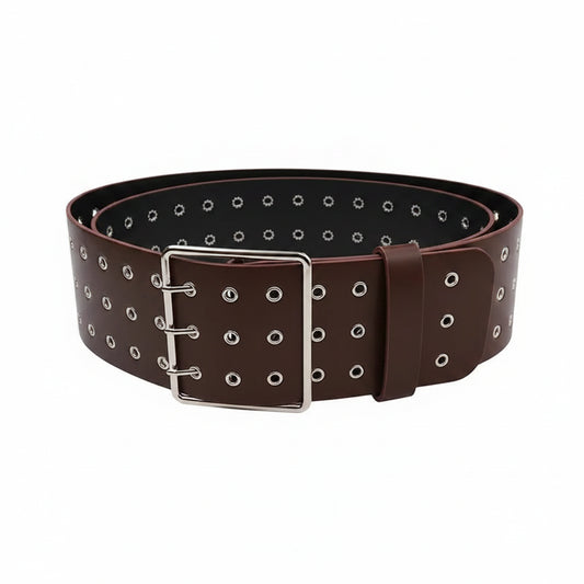 Ceinture extra large en cuir pour femme
