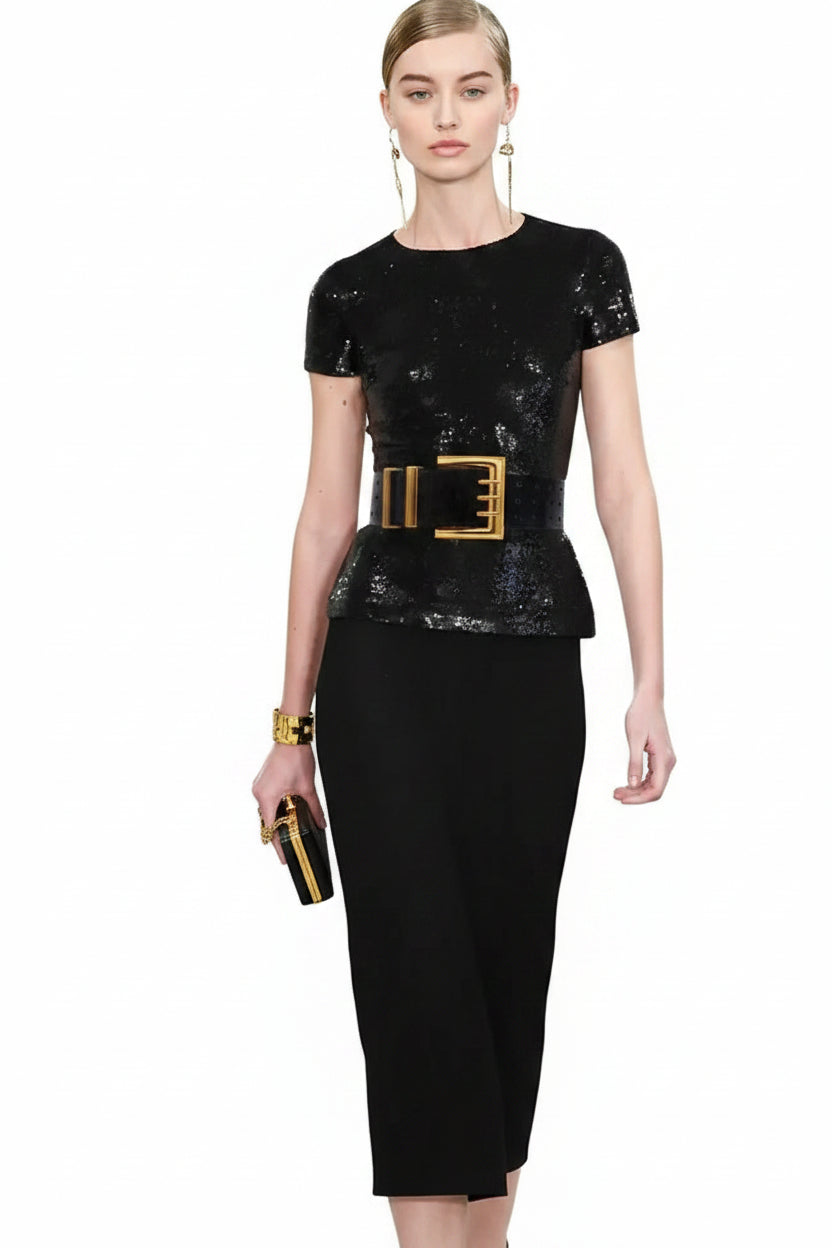 Ceinture femme en cuir véritable — boucle bronze