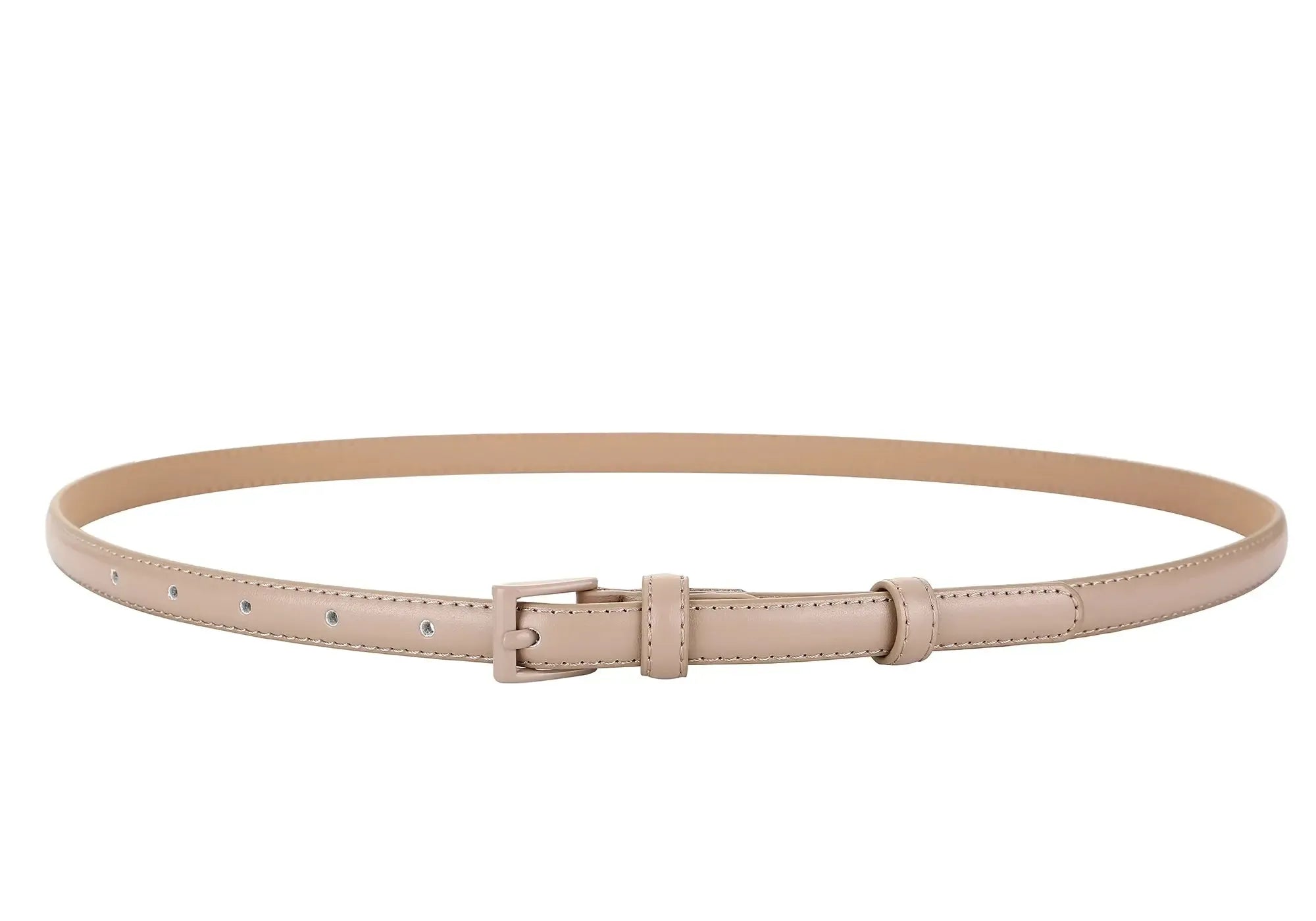 Ceinture fine en cuir véritable pour femme
