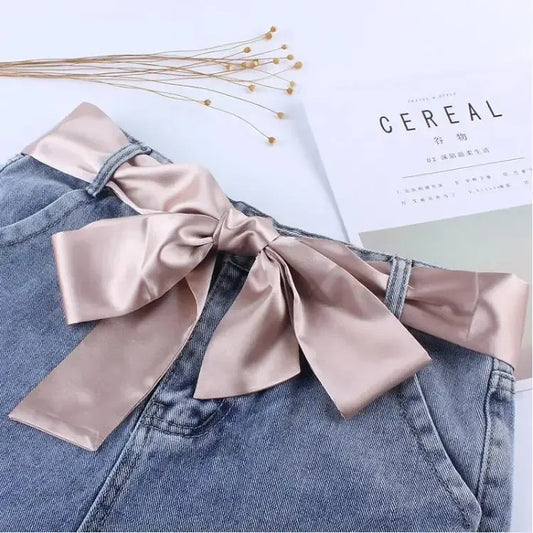 Ceinture foulard en mousseline de soie légère