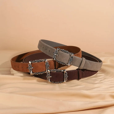 Ceinture grande taille en cuir véritable - corset pour femme