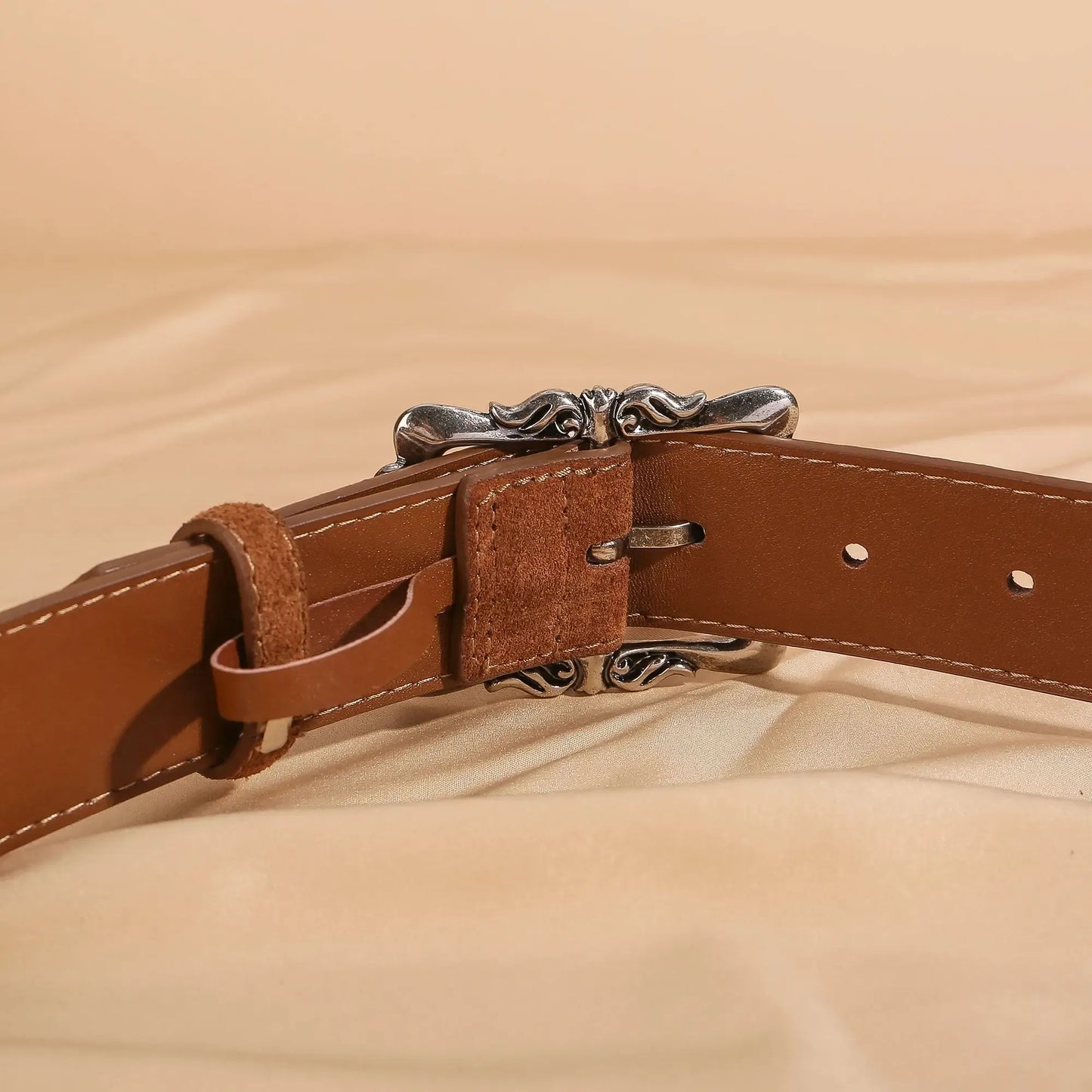 Ceinture grande taille en cuir véritable - corset pour femme
