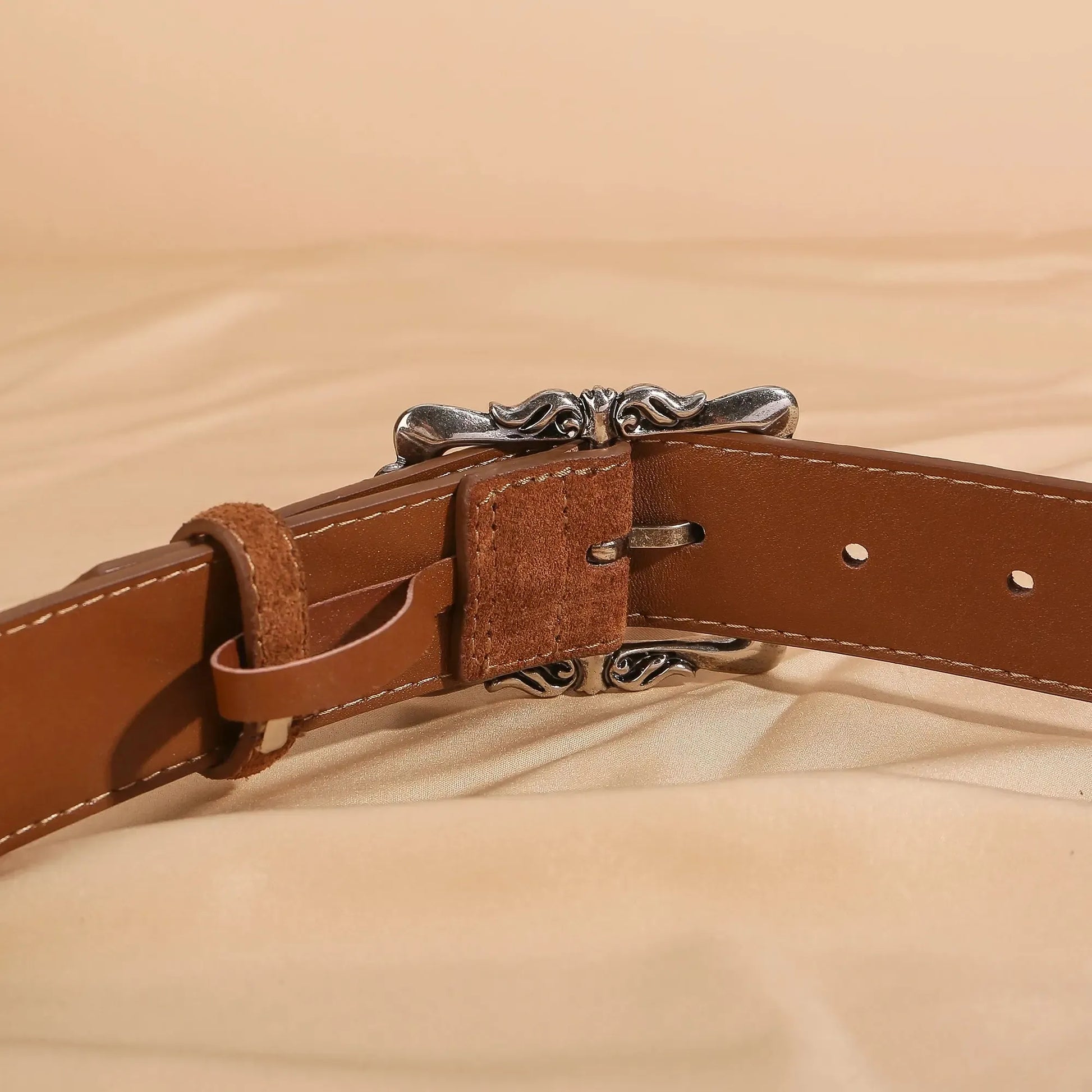 Ceinture grande taille en cuir véritable - corset pour femme