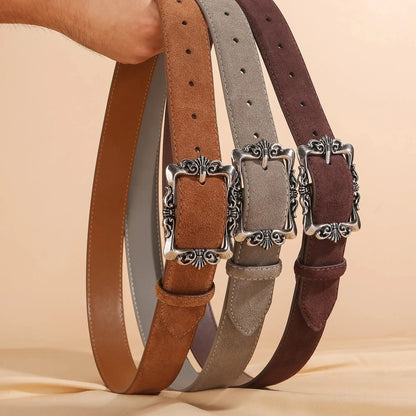 Ceinture grande taille en cuir véritable - corset pour femme