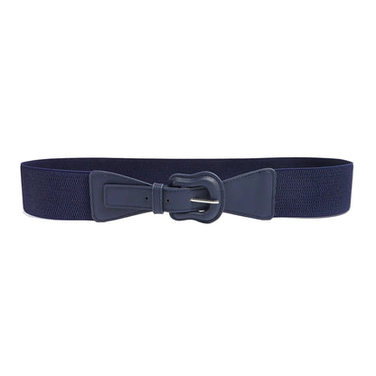 Ceinture large élastique femme boucle design