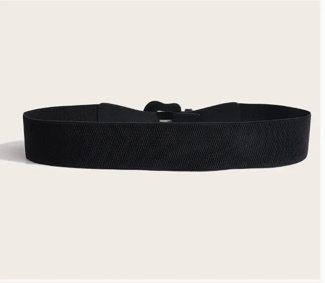 Ceinture large élastique femme boucle design