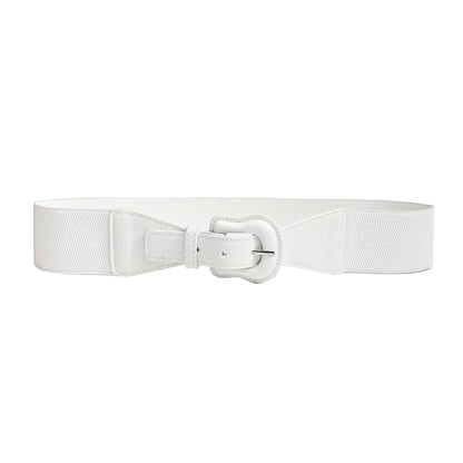 Ceinture large élastique femme boucle design