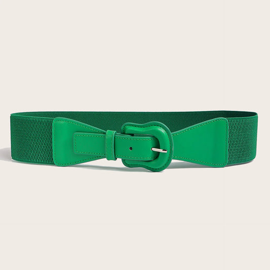 Ceinture large élastique femme boucle design