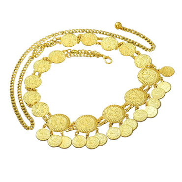 Ceinture marocaine femme à motif pièce d'or
