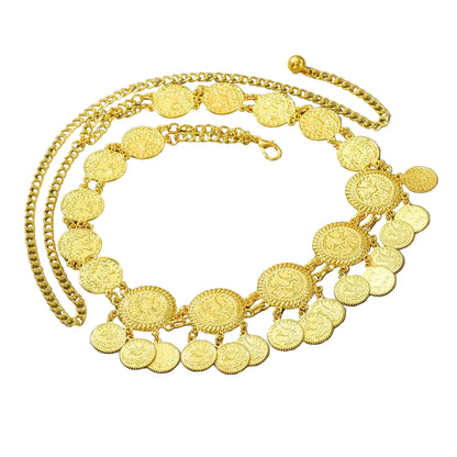 Ceinture marocaine femme à motif pièce d'or