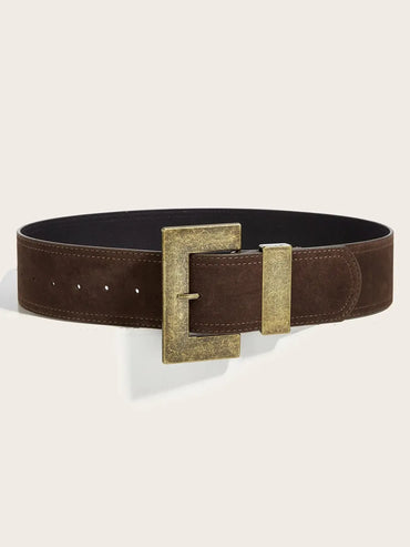 Ceinture vegan à double boucle pour femme