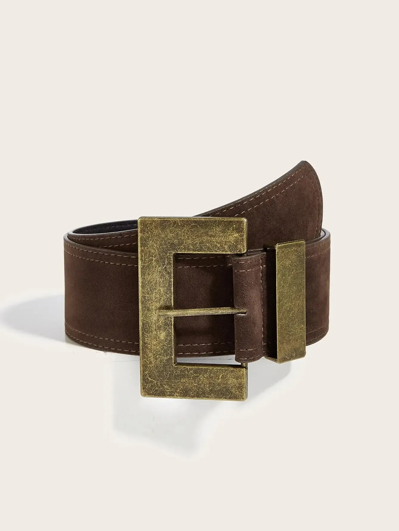 Ceinture vegan à double boucle pour femme