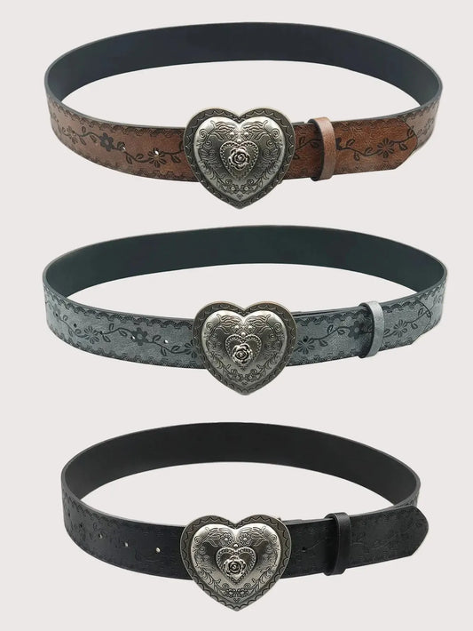 Ceinture western féminine – Forme cœur, parfaite avec robes et jeans