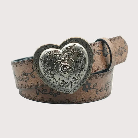 Ceinture western féminine – Forme cœur, parfaite avec robes et jeans