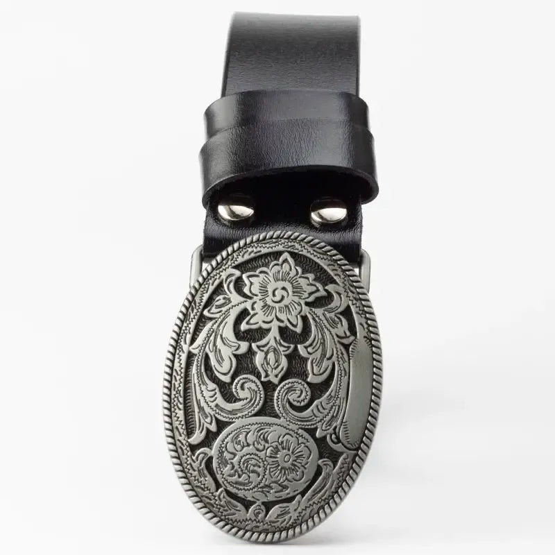 Ceinture western femme avec motif arabesque décoratif