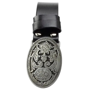 Ceinture western femme avec motif arabesque décoratif