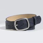 Ceinture western pour femme avec boucle ovale en argent antique - Vignette | Ceintelle