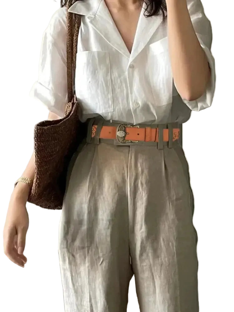 Ceinture western pour femme mode rétro décorative