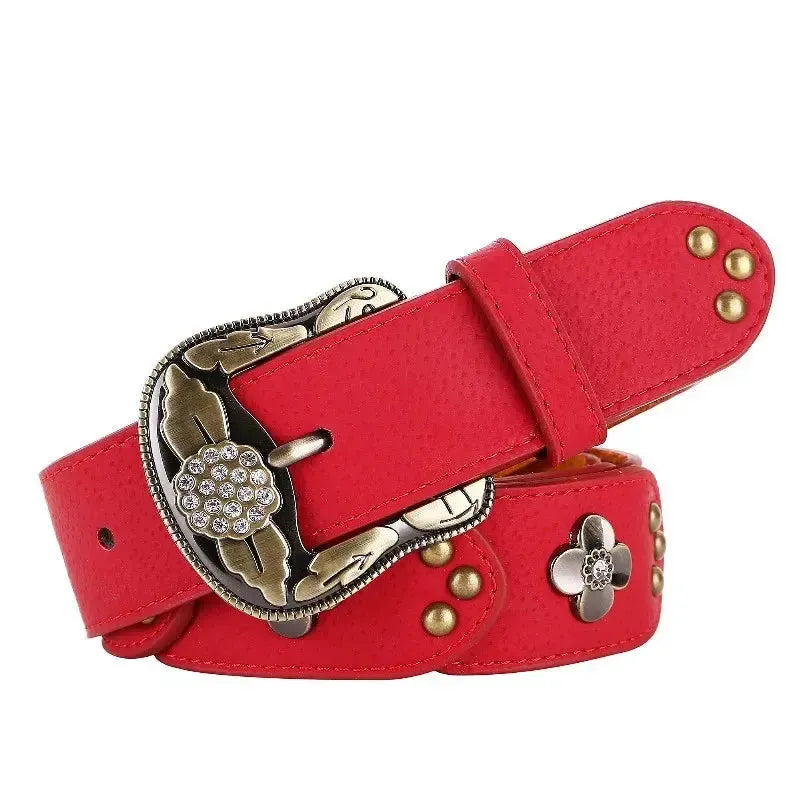 Ceinture western pour femme mode rétro décorative