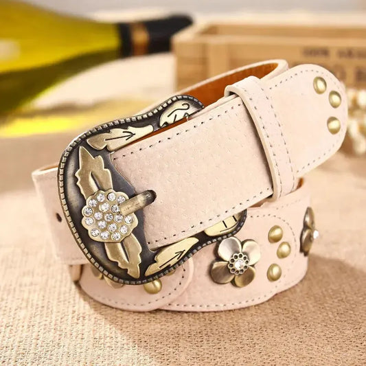 Ceinture western pour femme mode rétro décorative