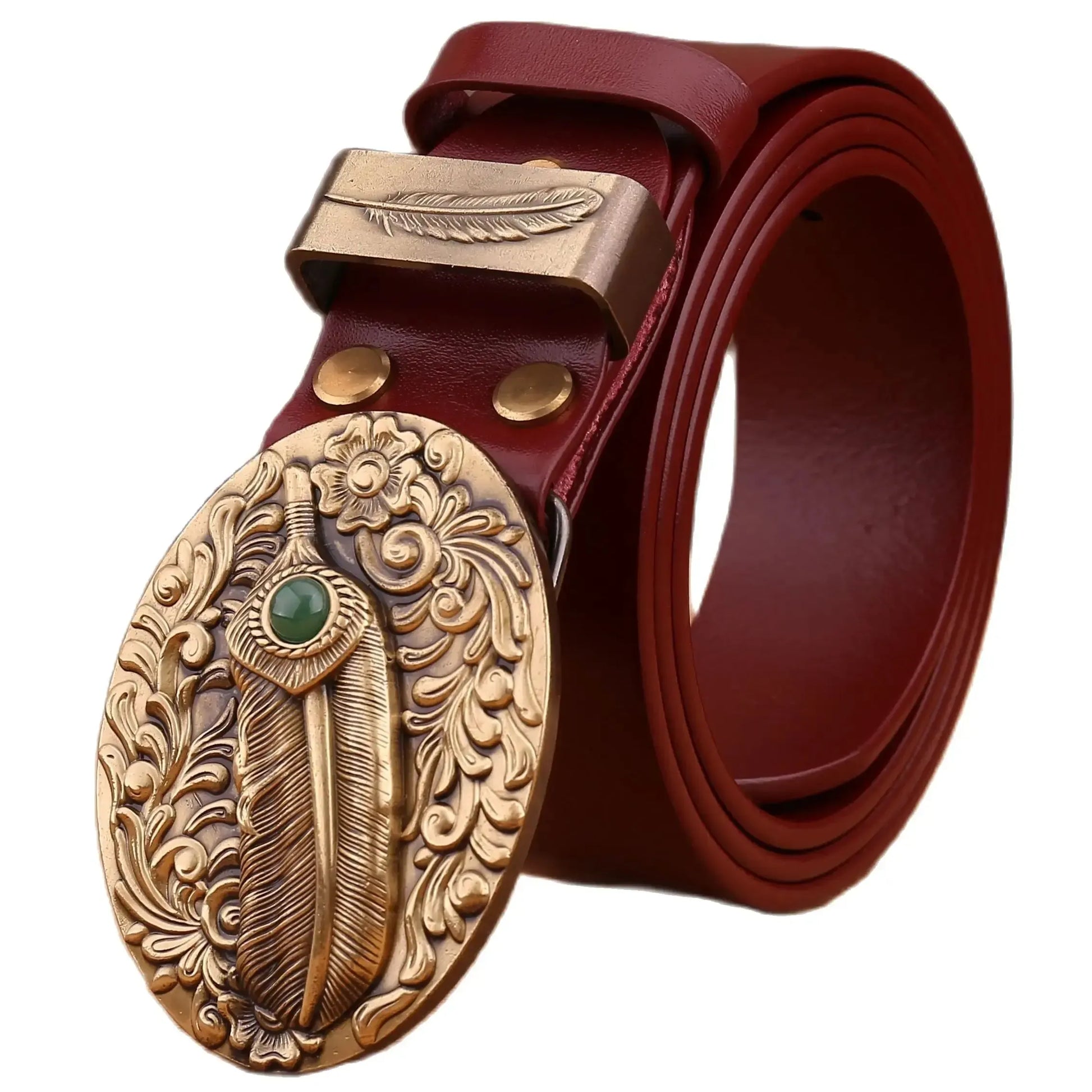 Ceinture western pour homme et femme – Motif pleine fleur
