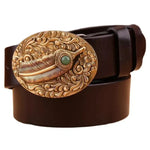 Ceinture western pour homme et femme – Motif pleine fleur - Vignette | Ceintelle