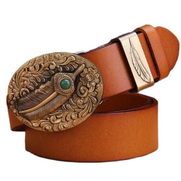 Ceinture western pour homme et femme – Motif pleine fleur