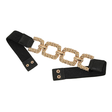 Ceinture élastique chic à chaîne métal pour femme