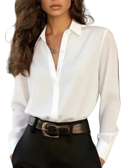 Zyra – Chemisier boutonné à manches longues pour femme