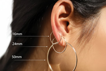 Boucles d'oreille créoles fines minimalistes pour femmes – bijoux dorés/argentés