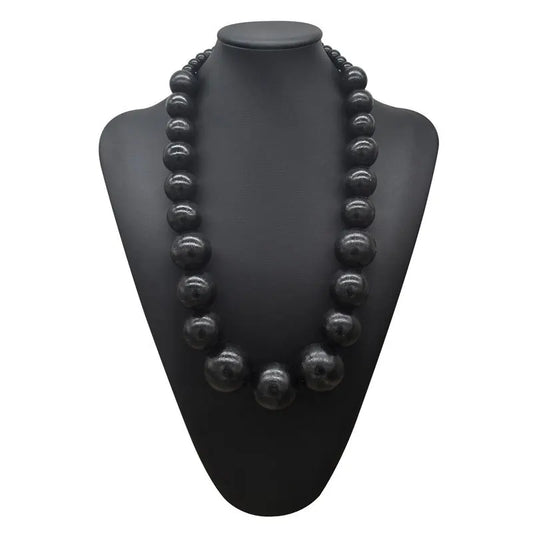 Collier de perles en bois fait à la main pour femme