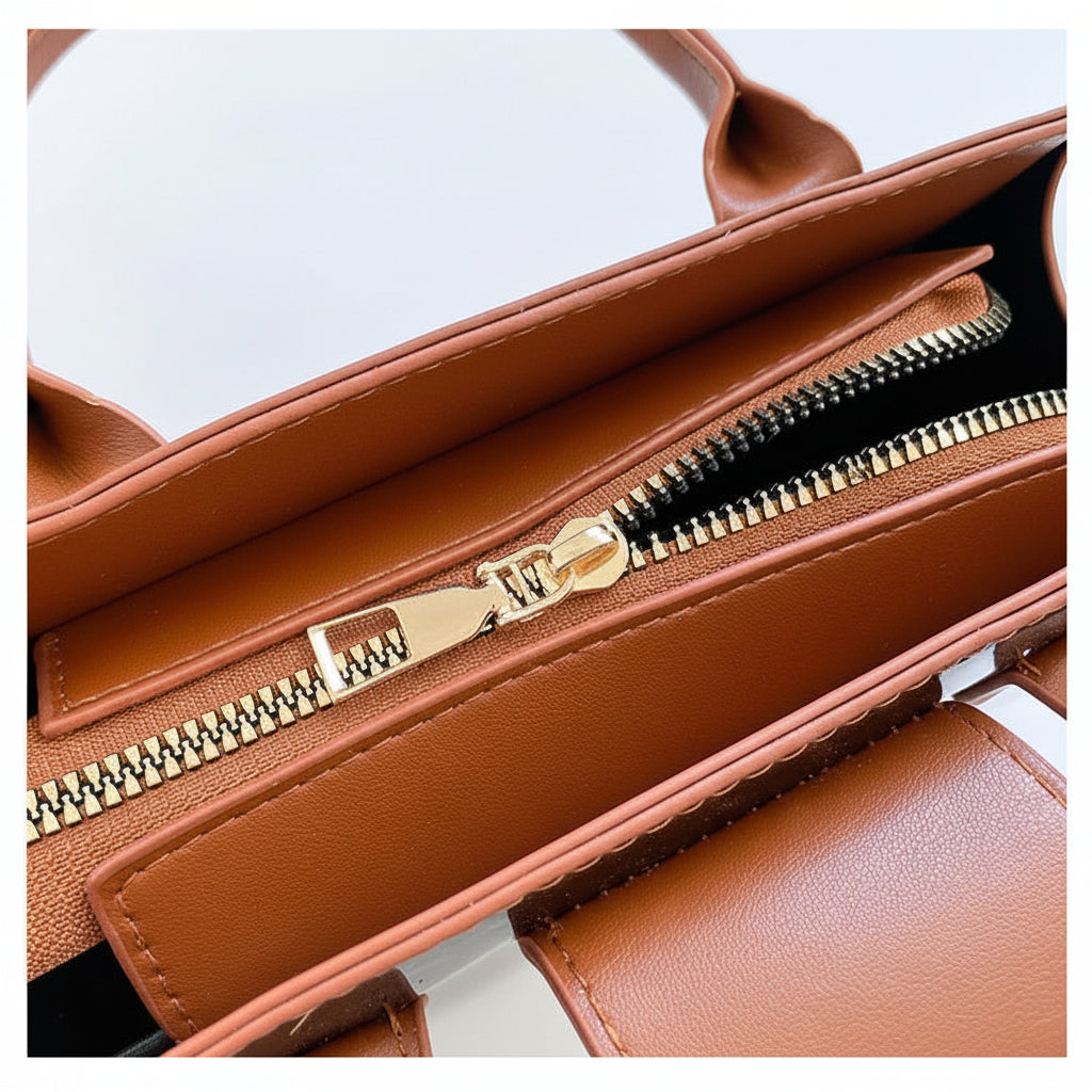 Sac à boucle de verrouillage élégant pour femme