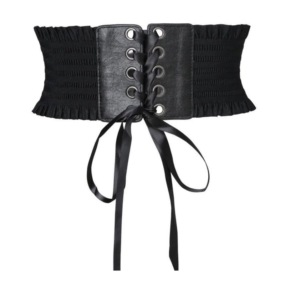 Ceinture Corset Large en Dentelle Femme
