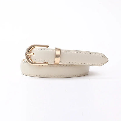 Ceinture colorée avec boucle lettre D pour femme