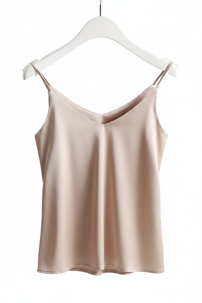 Haut à bretelles spaghetti pour femme, col en V licou