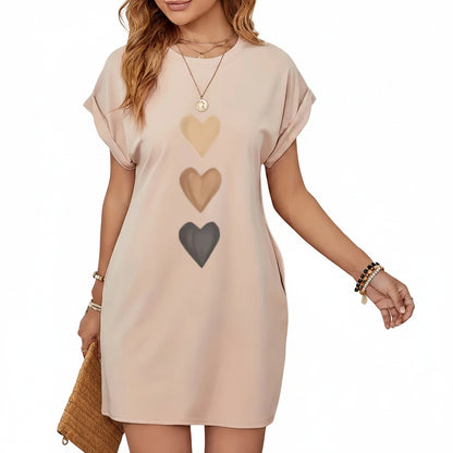 Robe t-shirt décontractée en tricot pour femmes