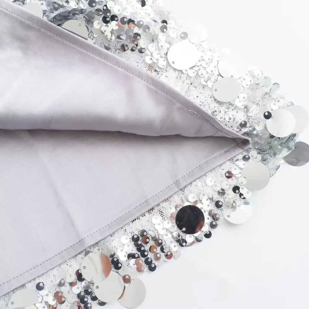 Anure – Mini jupe à sequins brillante, style soirée chic