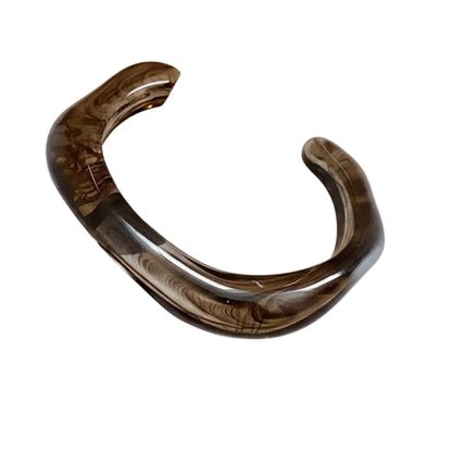 Bracelet Ondulé Bold – Résine épaisse pour femme