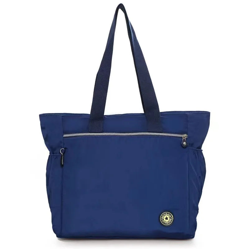 Grand Sac Cabas en Nylon Femme – Fourre-Tout Grande Capacité pour Shopping