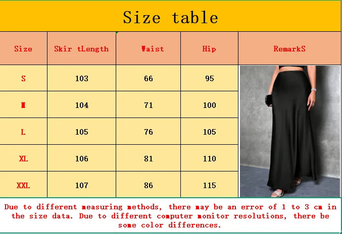 Jupe Midi Trapèze en Satin Effet Soie – Taille Haute Queue de Sirène Femme