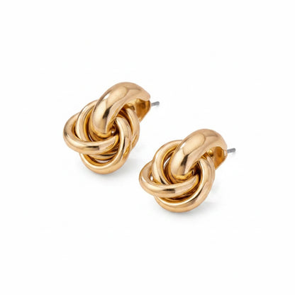 Boucles d’oreilles Nœud Vintage – Acier inoxydable